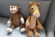 Horse and Monkey Plush Toys Great Condition Teddy Bear, Soft Toy