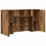 Reception Desk Old Wood Image 5