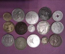 15-Coin Mixed Estate Collection - 1928 First Issue, Millennium 1s, Victorian Penny & World Coins
