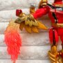 2005 Vintage Power Rangers Mystic Force Red Ranger to Fury Dragon Loose Head approx. 18 cm. Used Please see photos Image 5