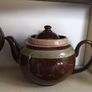 Fabulous Collection of Five Brown Betty Style Teapots, Different Styles, Different Shapes, Different Makers, For Sale as a Set Only, All Have Some Damage - Display Only!! Image 6