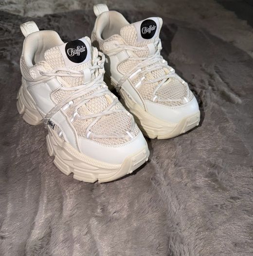 White Ivory Buffalo Saturn Chunky Trainers UK 5 / EU 38