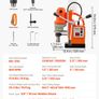 Magnetic Drill Press 1200W 38mm Mag Drill 900RPM Weldon Shank Image 8