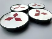 4 x wheel caps MITSUBISHI 69mm 70mm approx Alloy cap hub