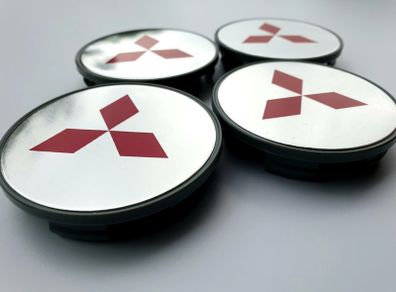 4 x wheel caps MITSUBISHI 69mm 70mm approx Alloy cap hub