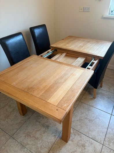 Dining table and chairs