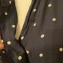 Hobbs dress knee length navy and white dots long sleeve size 8 Image 8