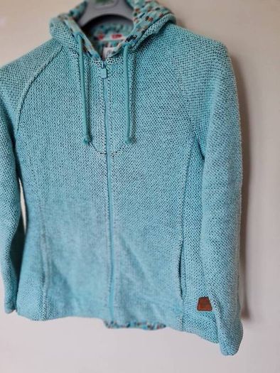 Weird fish chicoa hoodie Size l4 ptp 21" Full zip turquoise in excellent condition
