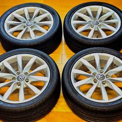 Genuine VW Golf 17 inch Alloy Wheels + Tyres - 5x112 - Set of 4
