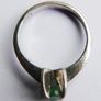 Vintage 925 Sterling Silver Ring with Green Stone Image 7