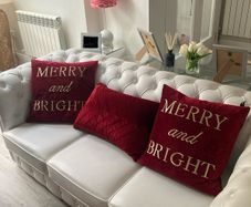 7 Decorative Christmas Cushions - Set of 7