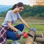 Mini Chainsaw 6 Inch Cordless-Chainsaw with 2 3000mAh Battery 24V Electric Chainsaw with Oiler System and Security Lock Handheld Small Chain Saw for Wood Cutting Tree Trimming Gardening (FREE POSTAGE) Image 4