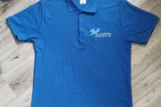 Blue polo shirt