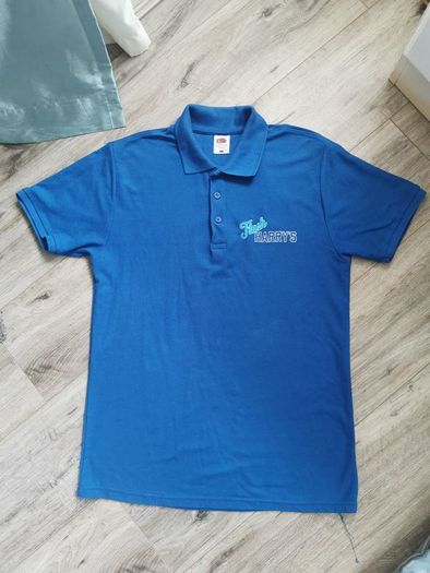 Blue polo shirt