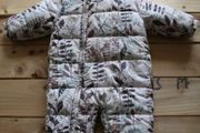 NEXT baby girl printed snowsuit 6-9 months big fit