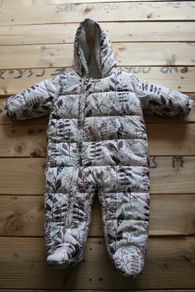 NEXT baby girl printed snowsuit 6-9 months big fit
