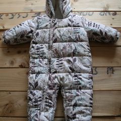 NEXT baby girl printed snowsuit 6-9 months big fit