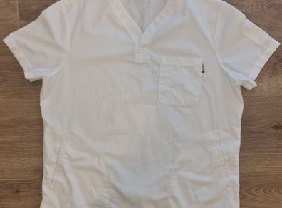 Koi White Scrubs XL