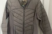 HOLLISTER grey/mint lightweight down jacket