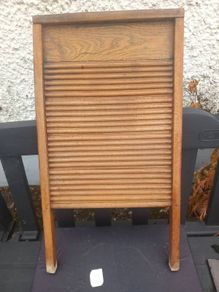 vintage solid wood washboard