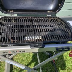 Weber Gas Barbeque. Barely used. Three years old. In excellent condition. We paid 500 euro originally for it. Comes with small canisters of gas. Welcome to look at it at any time.