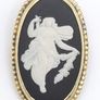 925 vintage sterling silver gold plated Wedgwood brooch Image 2