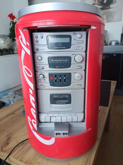 Coca Cola Akura HiFi Stereo CD Radio Cassette Coke Can Player