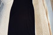 Primark black midi dress (M)