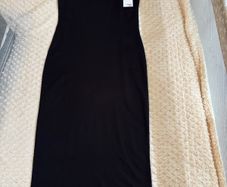 Primark black midi dress (M)