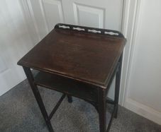 vintage dark wood table