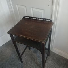 vintage dark wood table