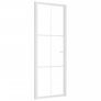 Interior Door 102.5x201.5 cm White ESG Glass and Aluminium Image 2
