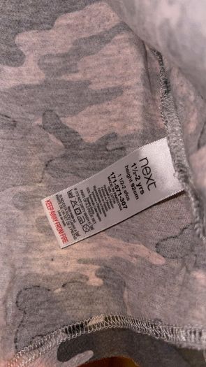 Next long sleeved camouflage top 18-24 months