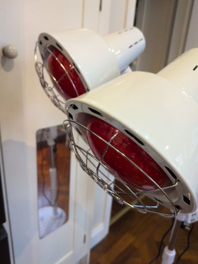 IR-Heat-Infrared, Infrared Red Light Therapy Lamp, Dual Head 360 Adjustable Infrared Lamp