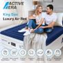 Luxury King Size Double Queen Air Bed - Elevated Inflatable Air Mattress, Electric Built-in Pump, Raised Pillow & Structured I-Beam Technology, Height 56cm (FREE SHIPPING) Image 2