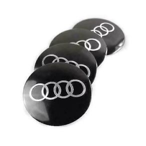 4pcs 60mm Car Wheel Center Hub Cap Badge Logo Emblem Decal Wheel Sticker For Audi A3 A4 A5 A6 Q3 Q5 Q7 TT