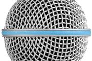 Microphone Ball Head Mesh Replacement Grille Blue Band