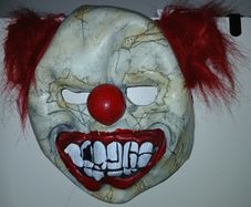 Clown mask  Joker Halloween costume