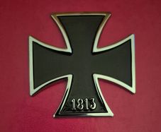Metal iron cross  1813.