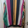 Zara Multi Stripe Bomber Jacket Size Xl Image 3