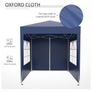2x2m Popup Gazebo Marquee Party Tent Pavilion Blue with 4 Sides Image 6