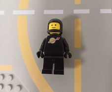 classic space road plates and black spaceman figure