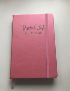 Pink and Green Bucket List Journals