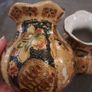 Pair of Hand Painted Chinese Satsuma Style Vases Image 7