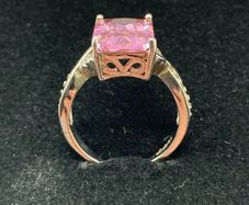 Costume jewellery pink ring