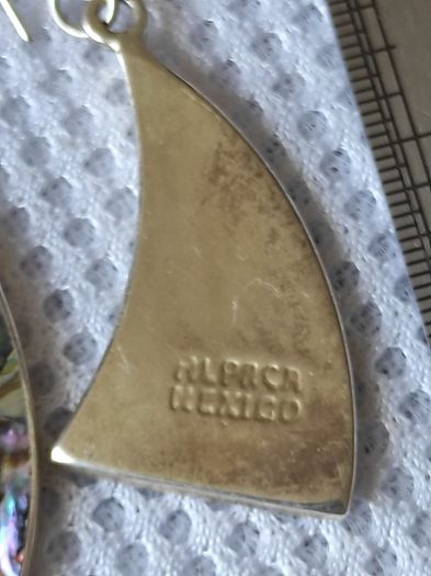 Alpaca Mexico silver earrings