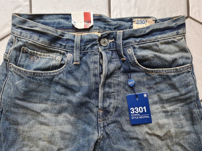 Boys Men G-star Jeans trousers Denim straight leg 3301 W29 L30