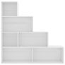 Book Cabinet/Room Divider White 155x24x160 cm Chipboard Image 4