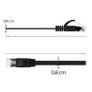 New 3m Flat CAT 6A Shielded Ethernet PC Router Internet Cord Cable RJ45 #1390 Image 5