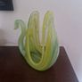 vintage glass swan Image 4